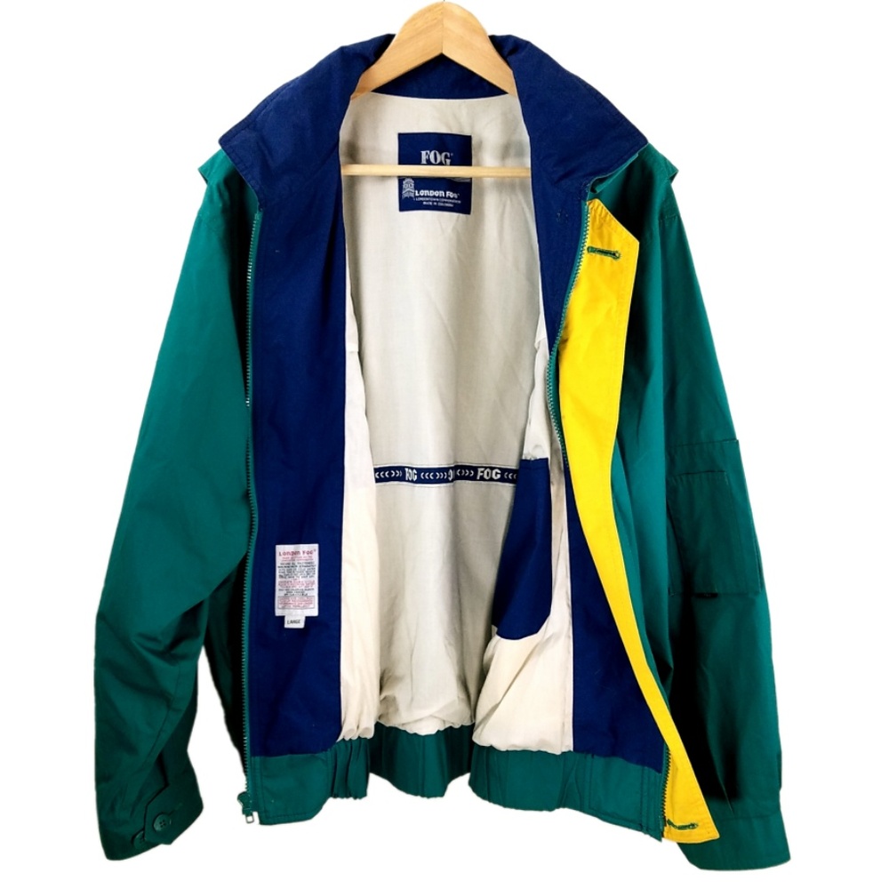 Vintage 90's London Fog Color Block Dad Jacket